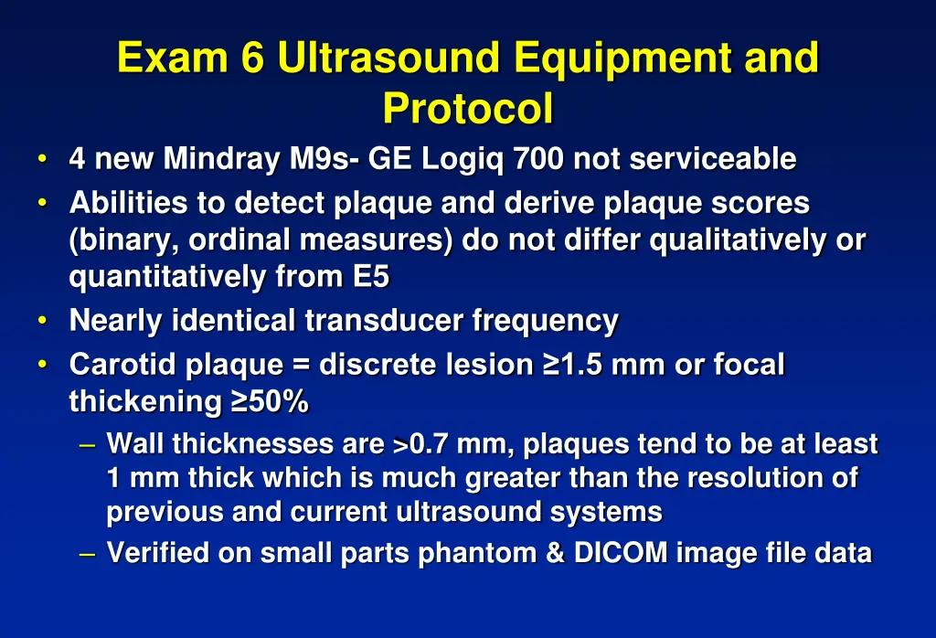 exam 6 ultrasound equipment and protocol