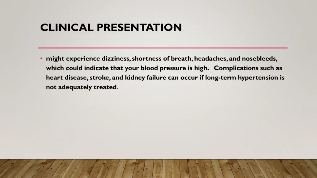 clinical presentation 1