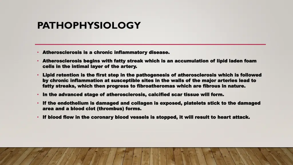 pathophysiology