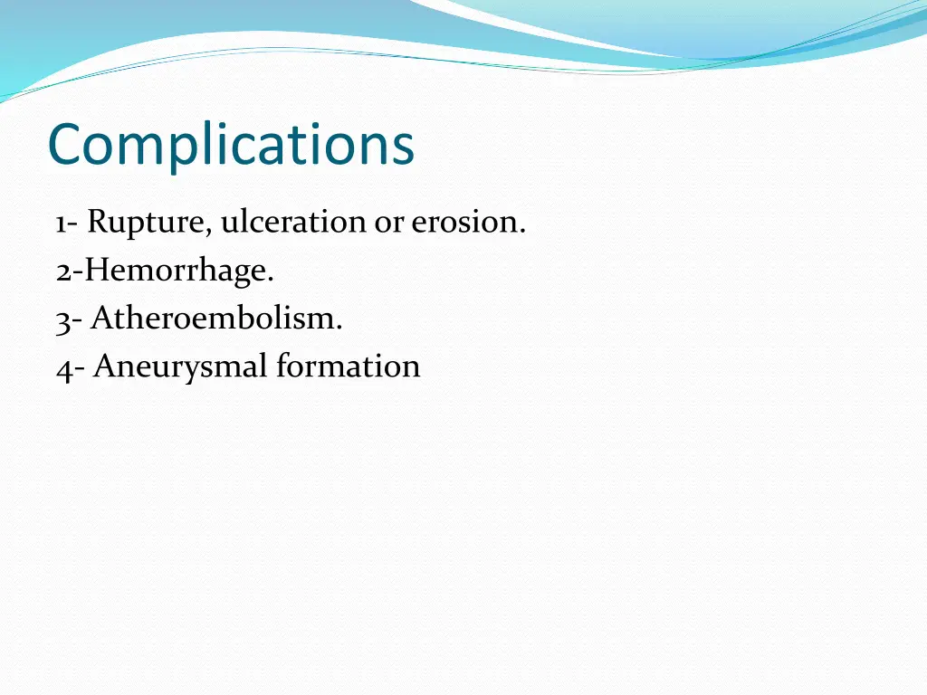 complications