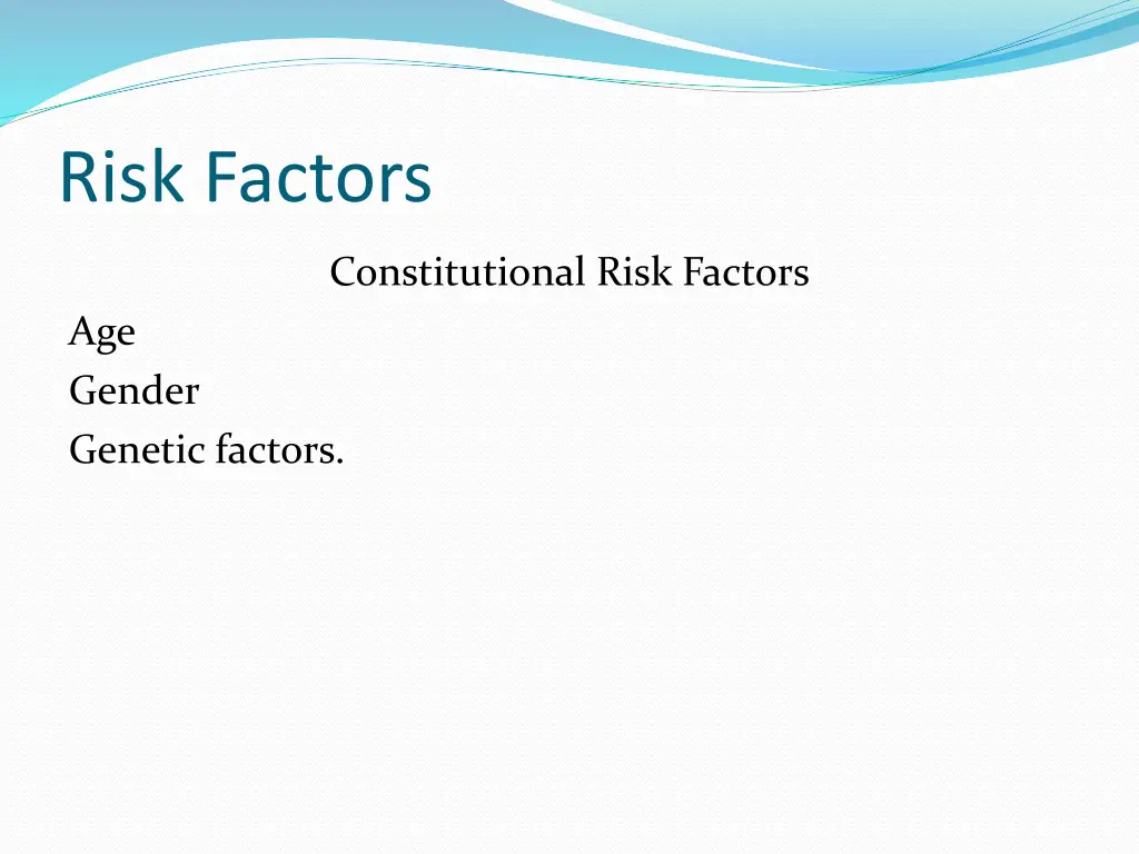 risk factors