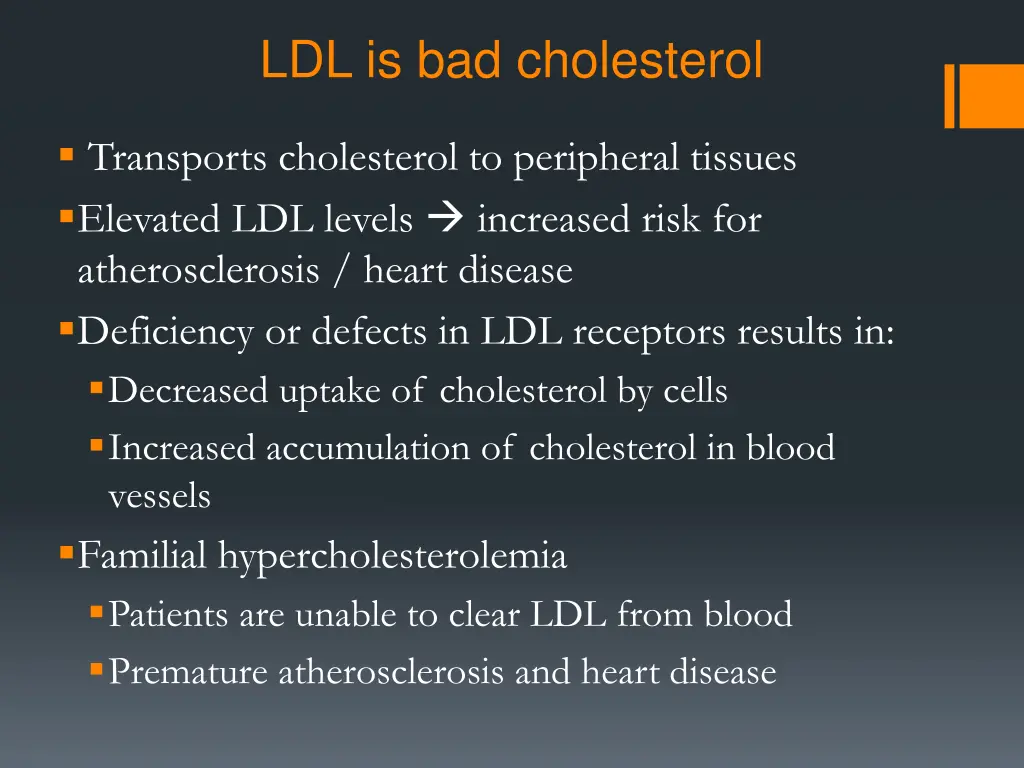 ldl is bad cholesterol