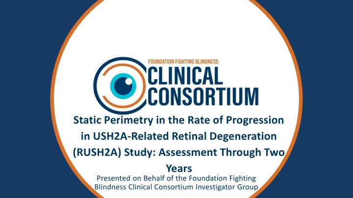 static perimetry in the rate of progression