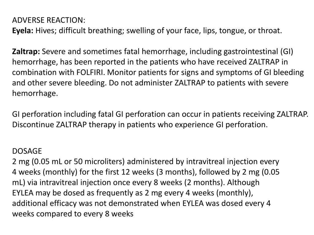 adverse reaction eyela hives difficult breathing
