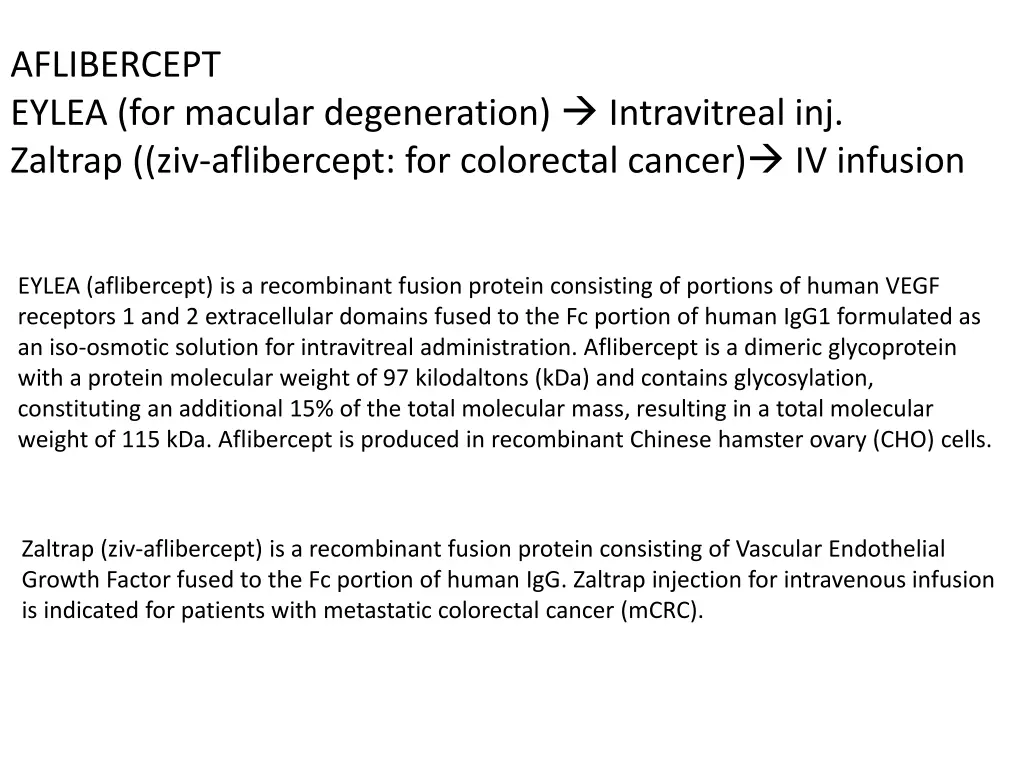 aflibercept eylea for macular degeneration