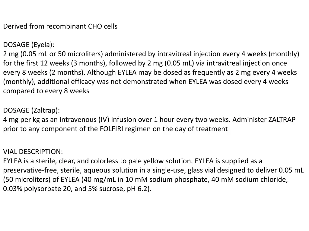 derived from recombinant cho cells