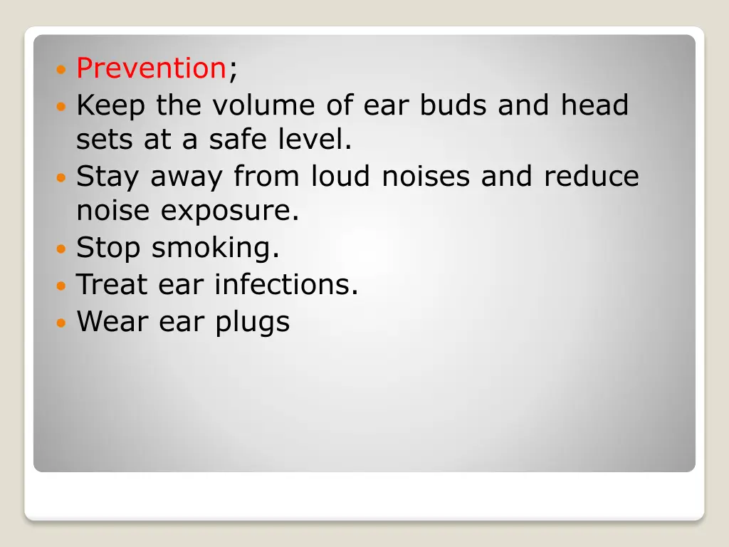 prevention keep the volume of ear buds and head