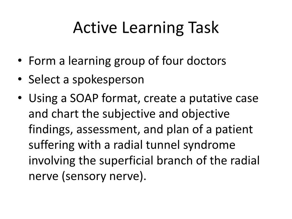 active learning task