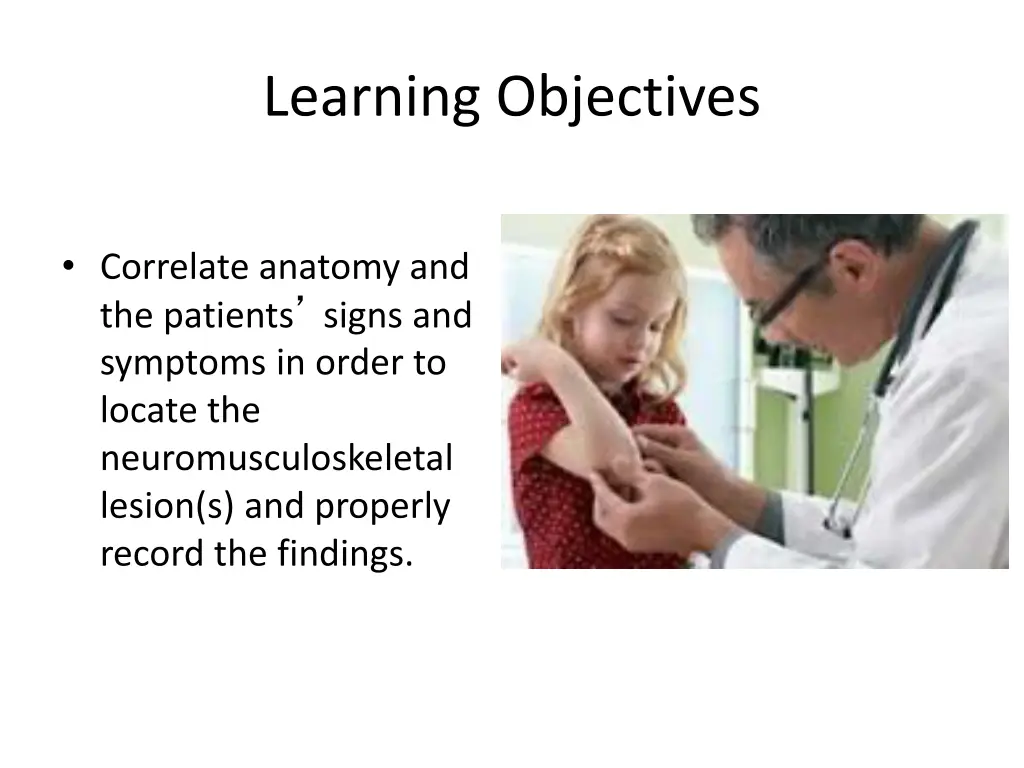 learning objectives