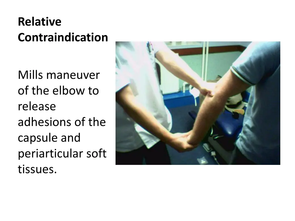 relative contraindication
