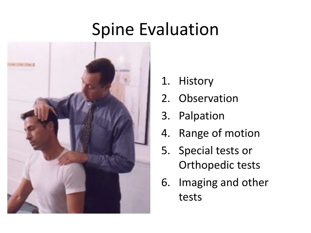 spine evaluation