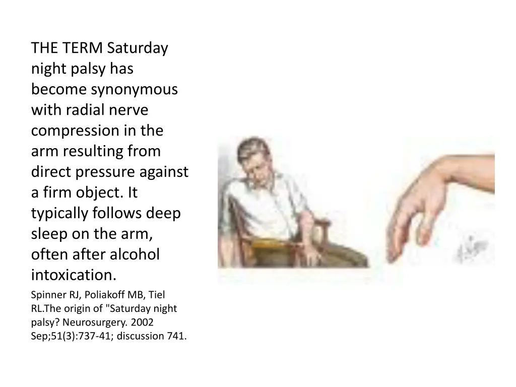 the term saturday night palsy has become