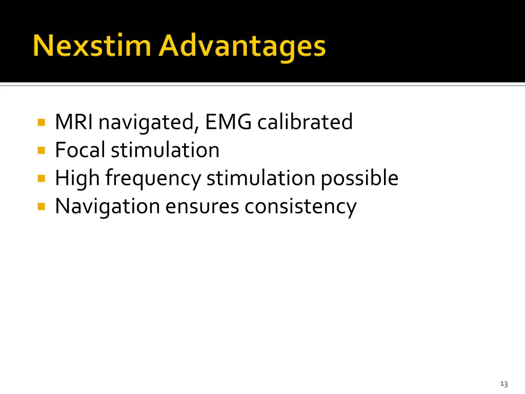 mri navigated emg calibrated focal stimulation