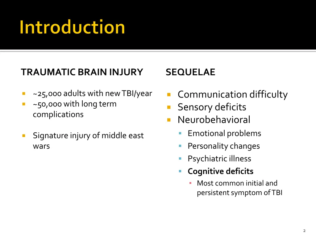 traumatic brain injury