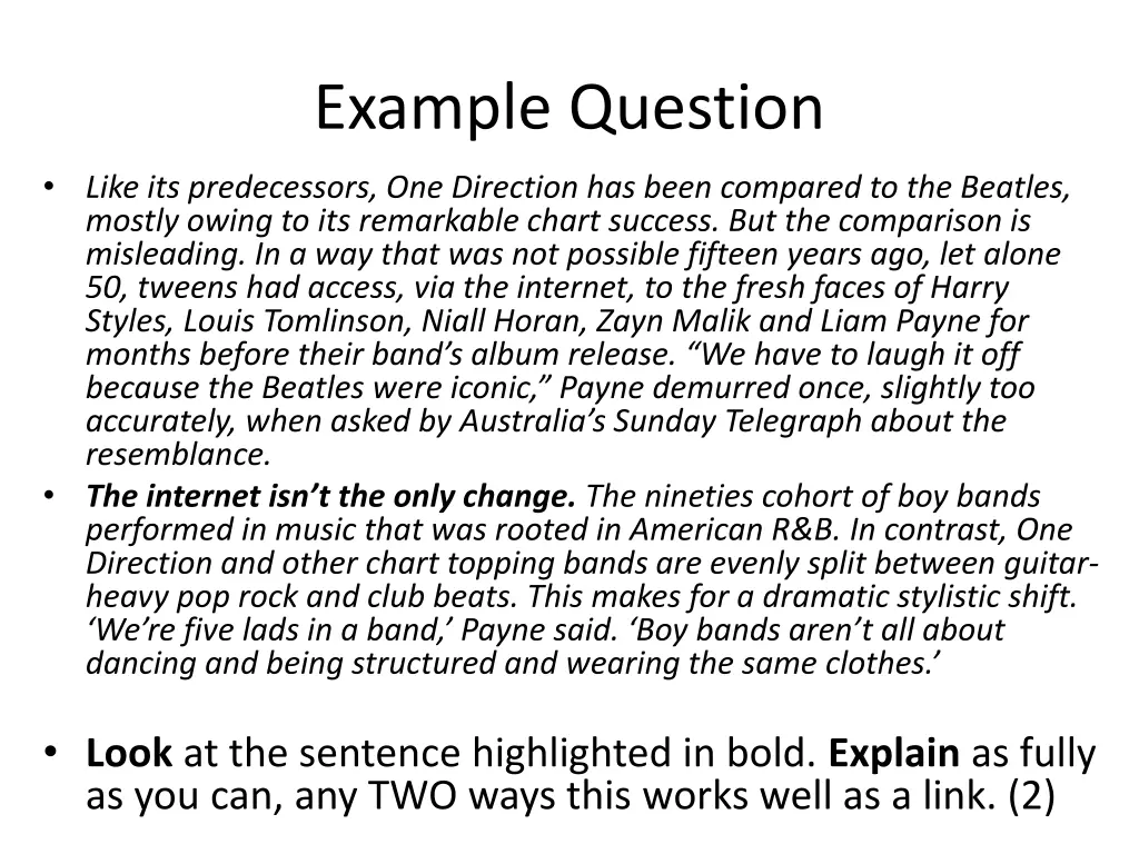 example question 1