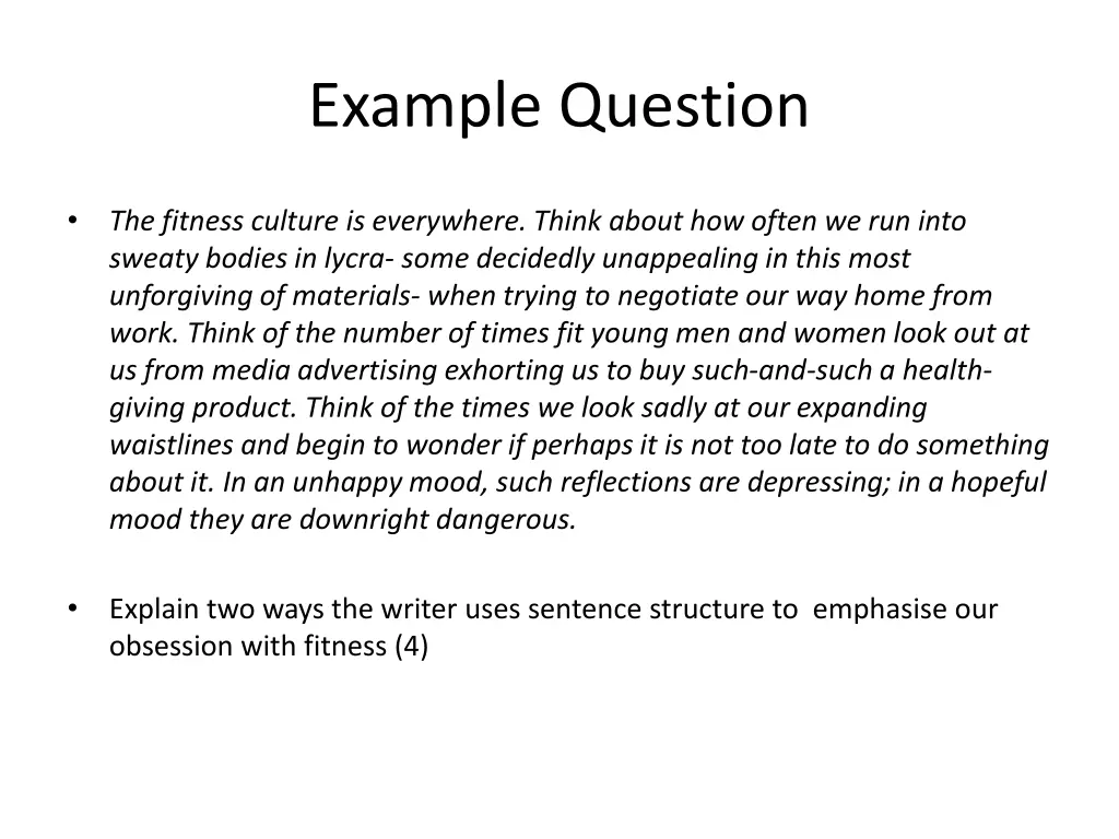 example question 2
