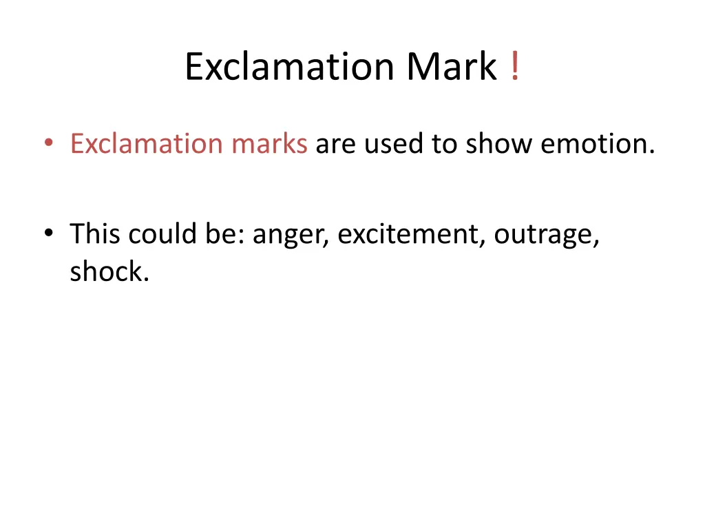 exclamation mark