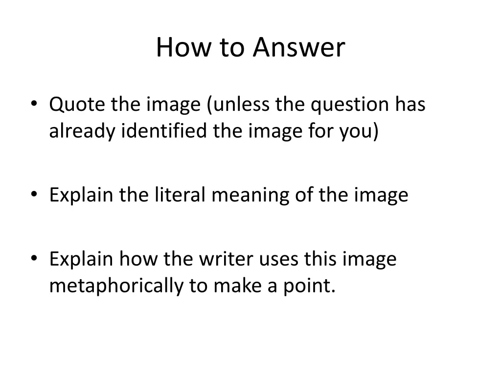 how to answer 3