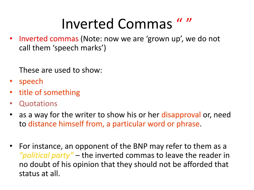 inverted commas