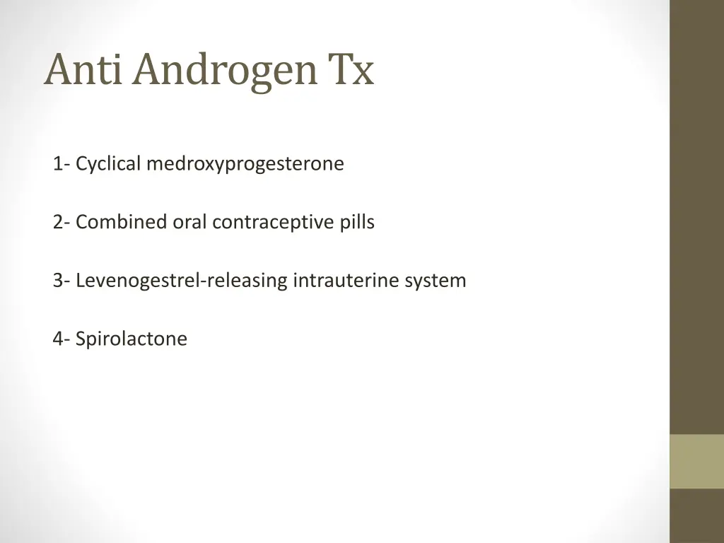 anti androgen tx