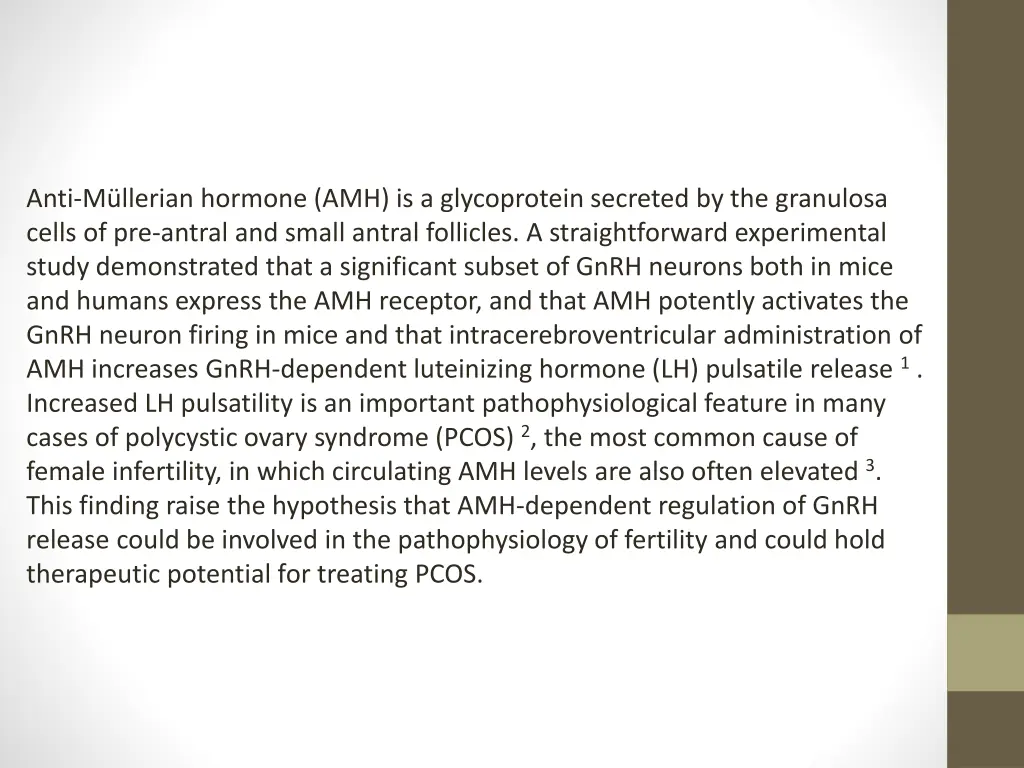 anti m llerian hormone amh is a glycoprotein