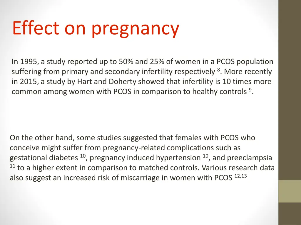 effect on pregnancy
