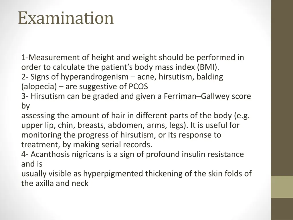 examination