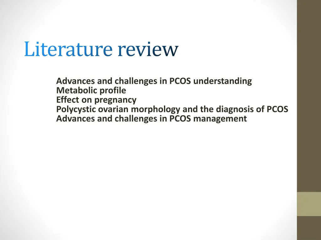 literature review