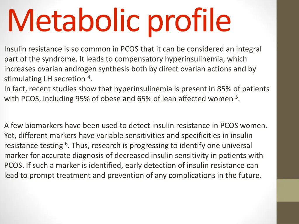 metabolic profile