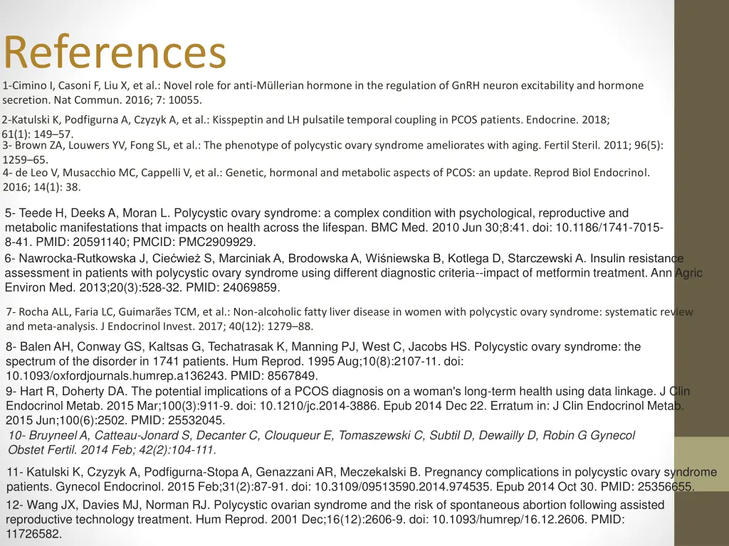 references 1 cimino i casoni f liu x et al novel