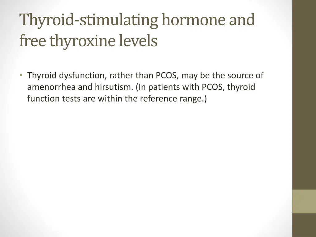 thyroid stimulating hormone and free thyroxine