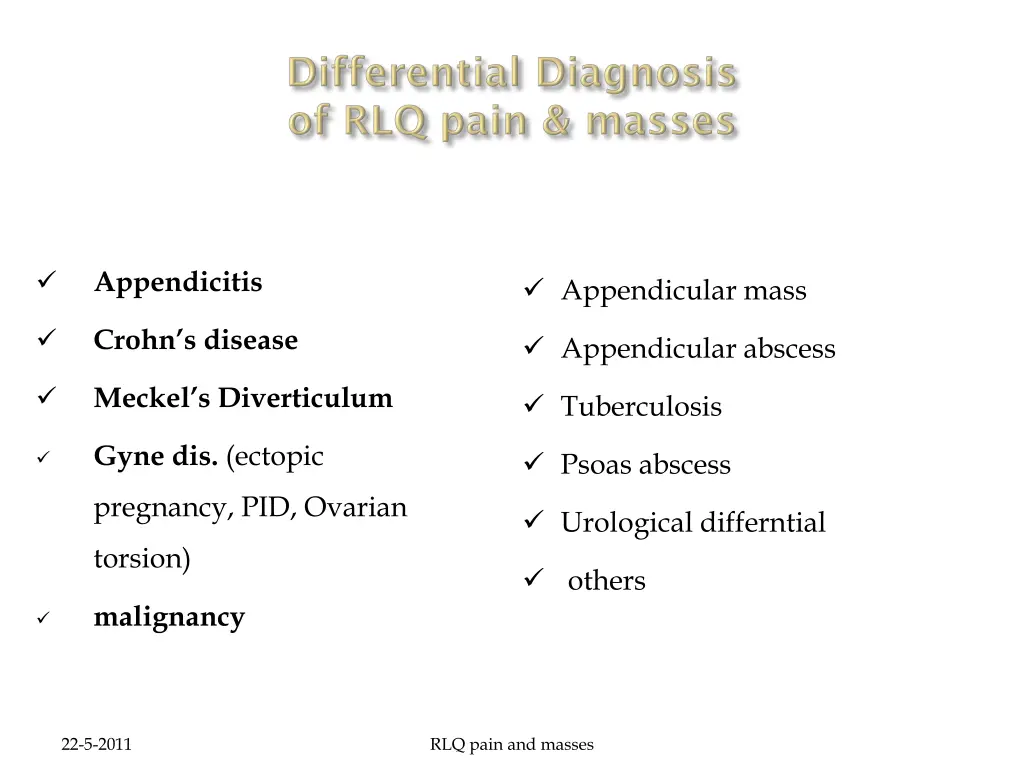 appendicitis