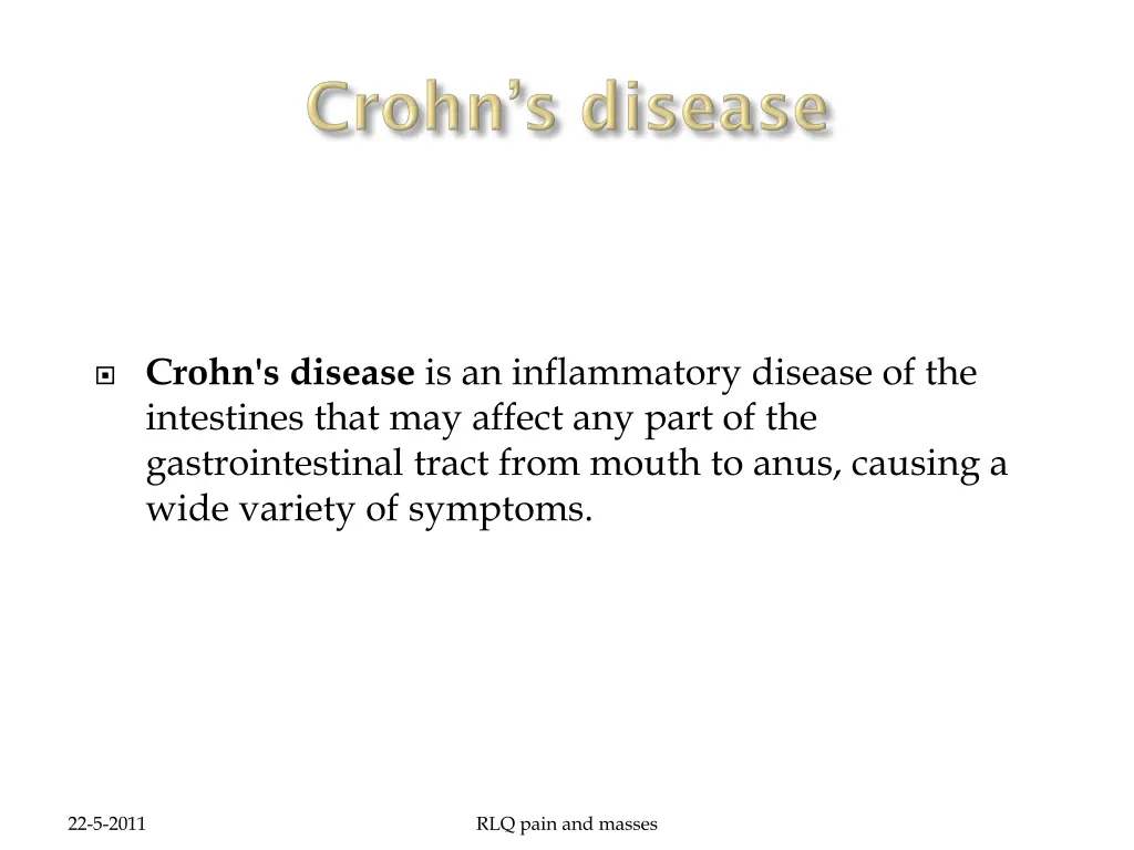 crohn s disease is an inflammatory disease