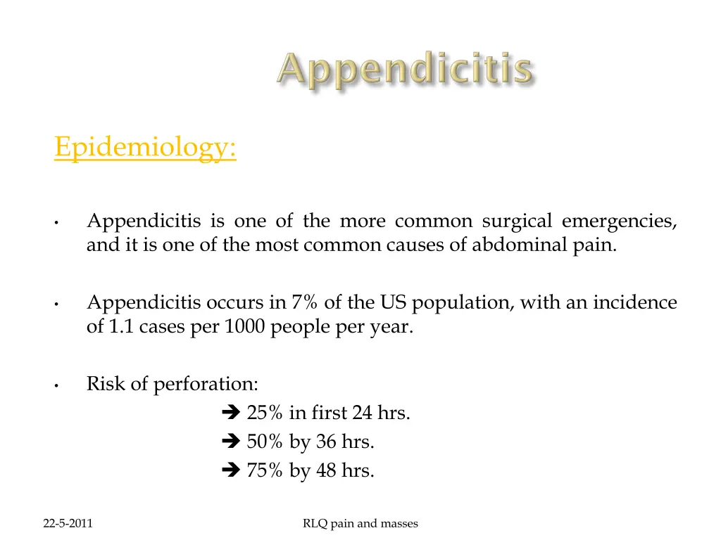 epidemiology