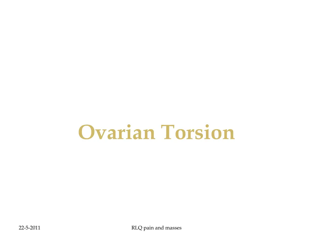 ovarian torsion