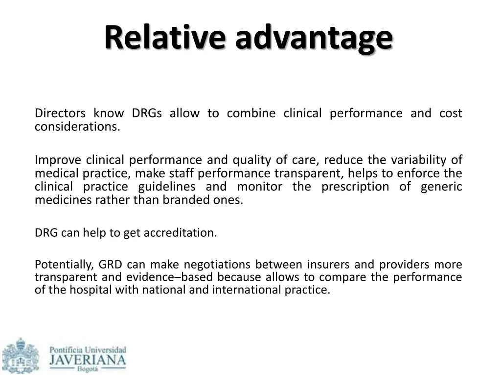 relative advantage