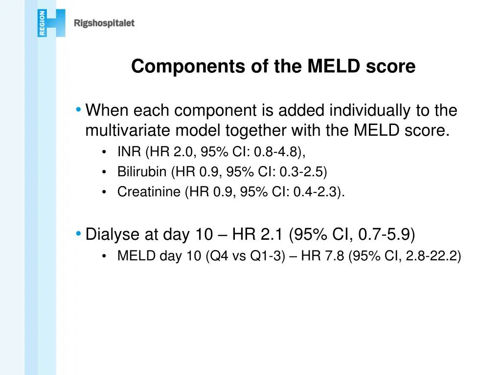components of the meld score