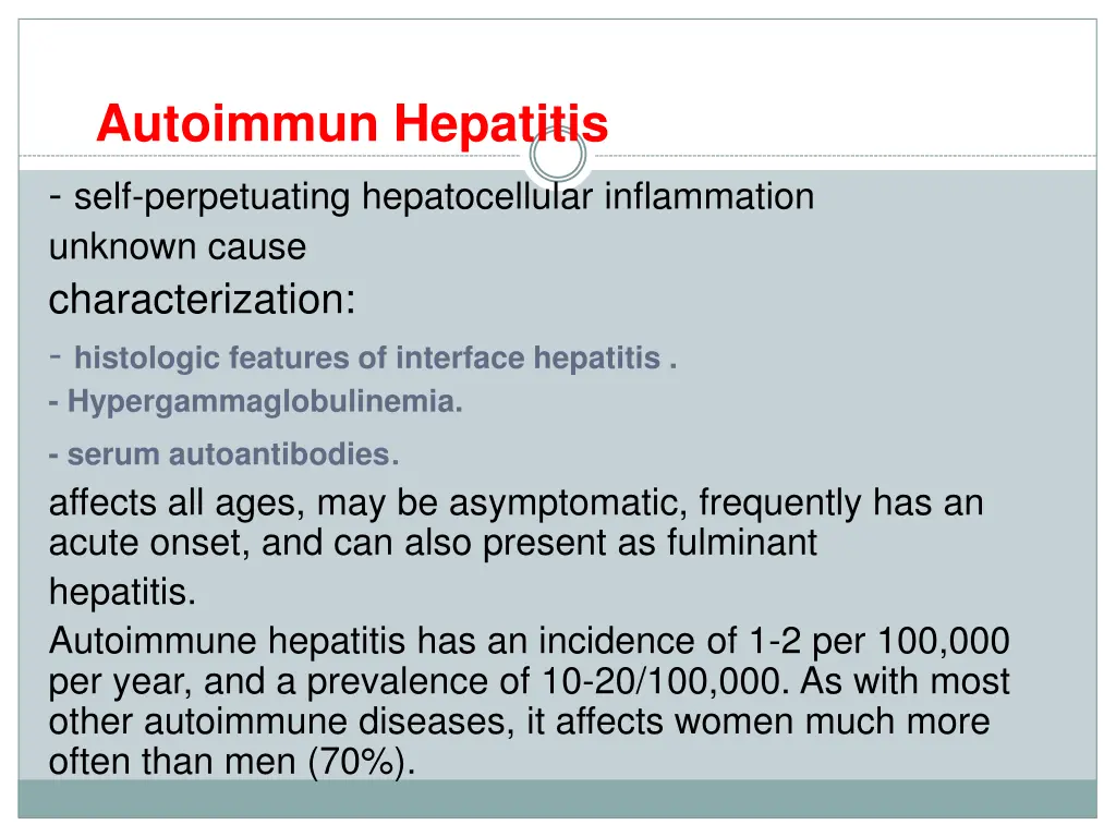 autoimmun hepatitis self perpetuating