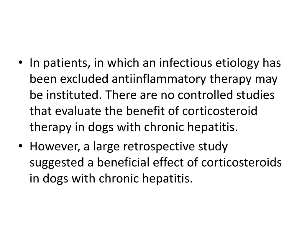in patients in which an infectious etiology