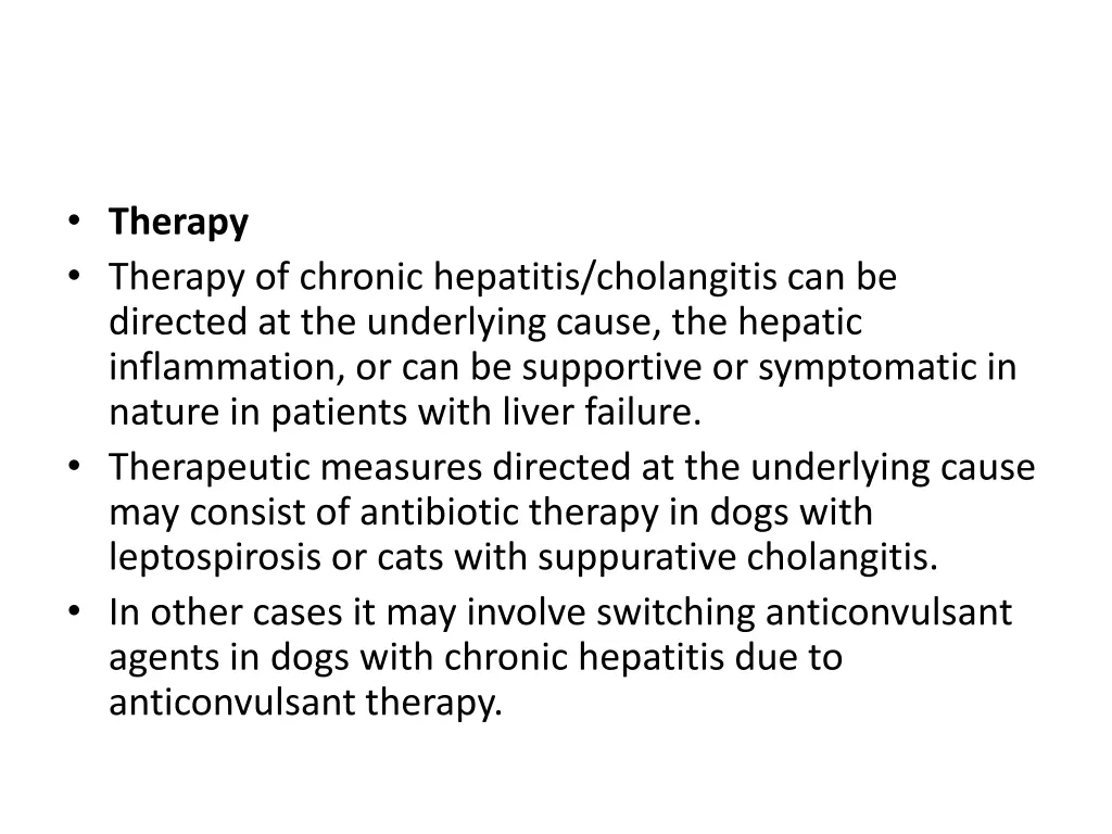 therapy therapy of chronic hepatitis cholangitis