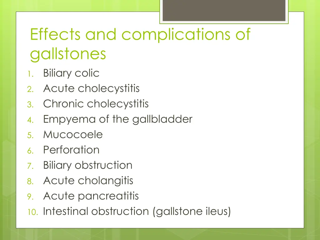 effects and complications of gallstones 1 biliary