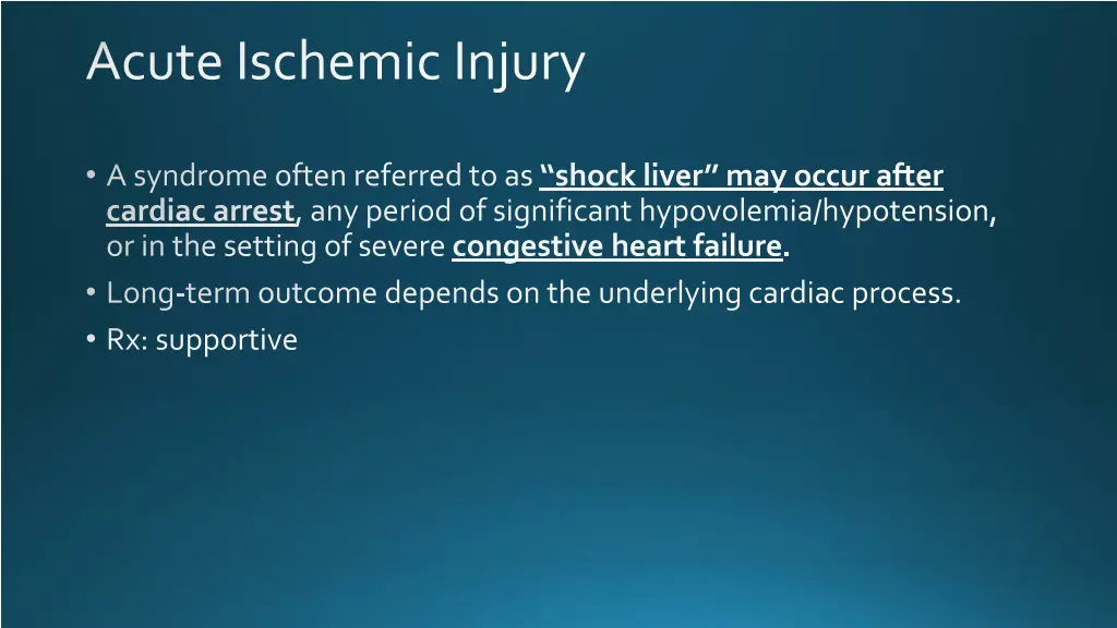acute ischemic injury
