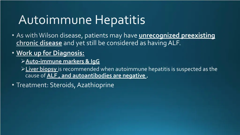 autoimmune hepatitis