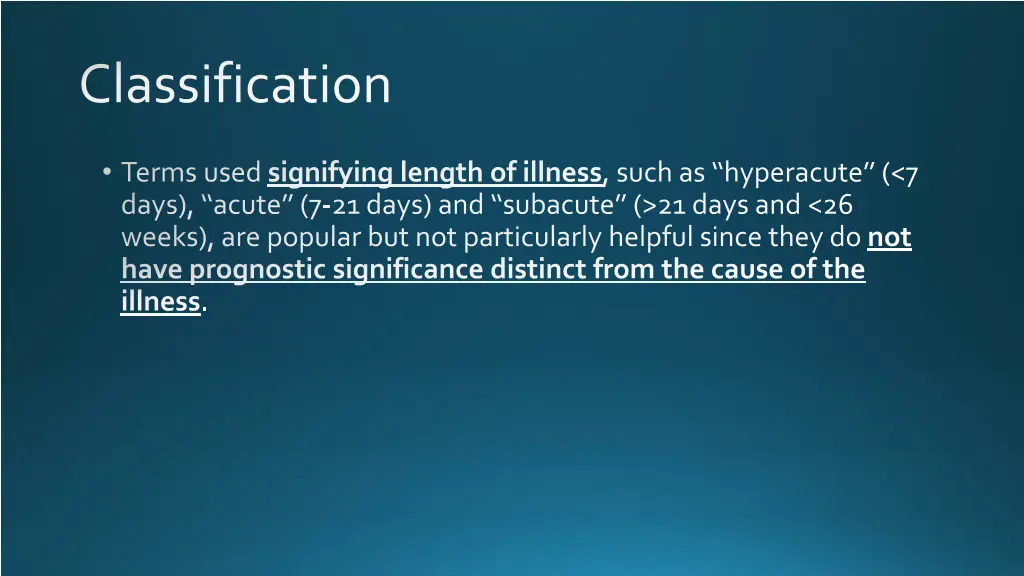classification