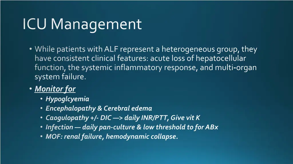 icu management