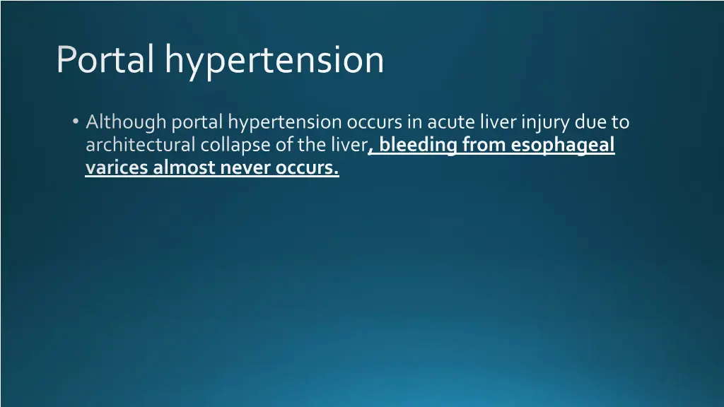 portal hypertension