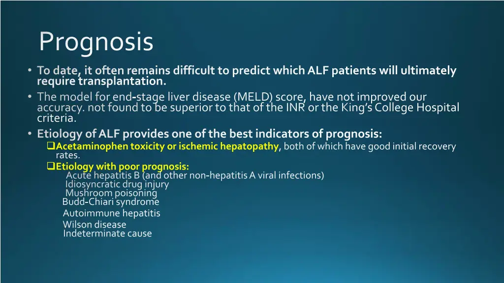 prognosis
