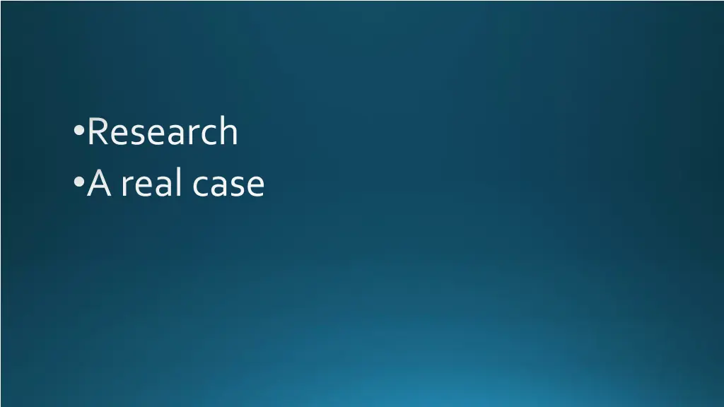 research a real case