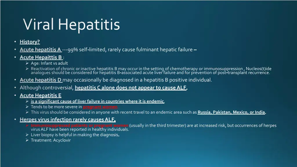 viral hepatitis