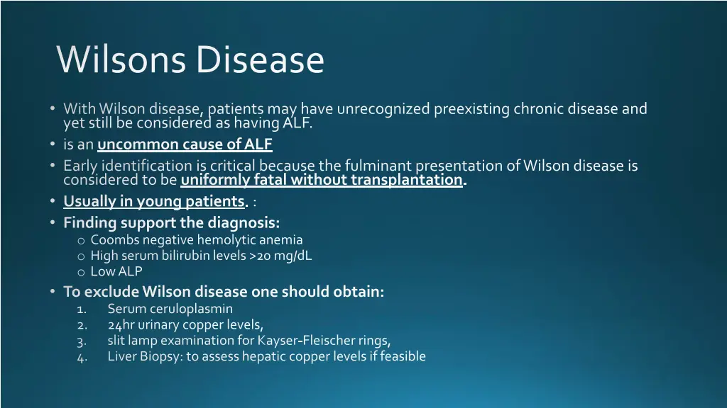 wilsons disease